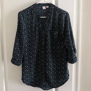 Dark Blue Blouse Size Small